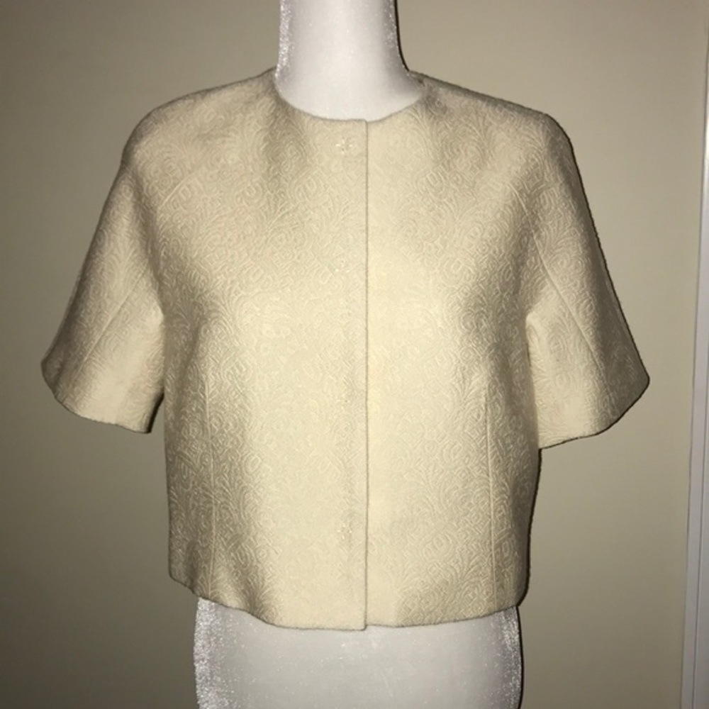 ELIE TAHARI short-sleeve crop jacket